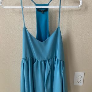 Blue Signature Silk Tank Top/Cami